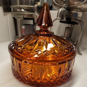 Indiana Amber Glass Co. - Candy Dish